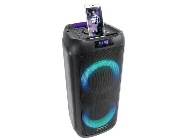 Mobile Beschallungsanlage MAD-ASTRAL300, mit Lichteffekt, Bluetooth, AUX, USB