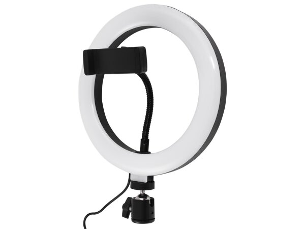 LED Ringleuchte für Smartphone,  Ø20 cm, 3 Lichtfarben,