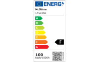 LED-Außenstrahler McShine Slim 100W, 8500 Lumen, IP66, 3000K, warmweiß