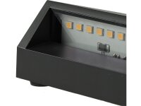 LED Wandleuchte "KWL-158", Anthrazit IP65, 3W,...