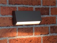 LED Wandleuchte "KWL-158", Anthrazit IP65, 3W, 172Lm, Kunststoff, warmweiß