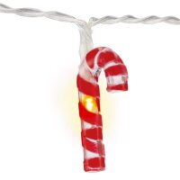 10er LED-Lichterkette "Zuckerstangen"