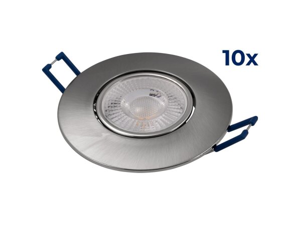 LED-Einbauleuchte McShine EL-313 4,5W, 450Lumen, 3000K, warmweiß, 10er-Pack