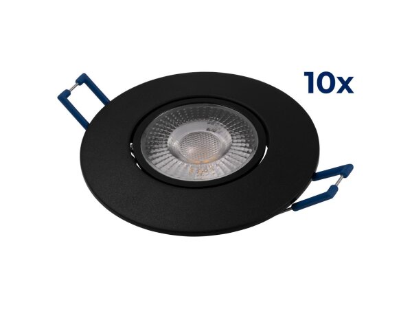 LED-Einbauleuchte McShine EL-313 4,5W, 450Lumen, 3000K, warmweiß, 10er-Pack