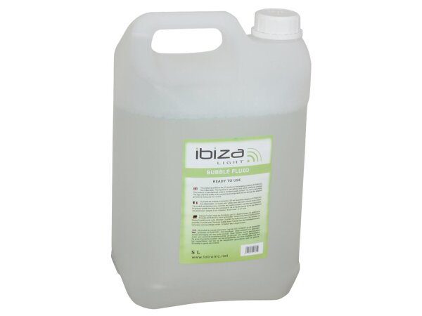 Seifenblasenfluid IBIZA BLUBBLE5L, 5-Liter-Kanister, ungiftig, ohne Rückstände