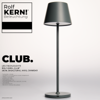 LED-Tischleuchte ROLF KERN „Club“ 38cm,...