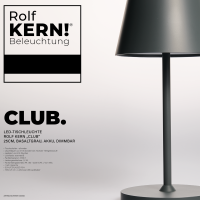 LED-Tischleuchte ROLF KERN „Club“ 25cm,...