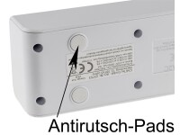 Steckdosenleiste mit Ladebuchsen für USB USB-A /USB-C,5-fach, weiß, 1,5m Kabel