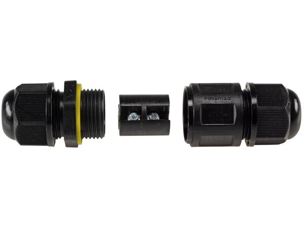 Kabelverbinder 3-polig, IP68, 230V Schraubanschluss, für Kabel Ø 6-11mm