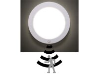 LED Deckenleuchte "BUTON" mit PIR-Sensor Ø 23cm, 18W, 3000/4000/6000k