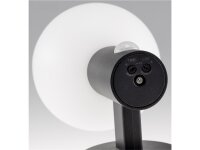 LED Wandleuchte "LAMU" mit PIR-Sensor IP65, 15W, schwarz, 3000k / warmweiß