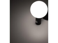 LED Wandleuchte "LAMU" mit PIR-Sensor IP65, 15W, schwarz, 4000k / neutralweiß