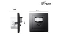 Unterputz IR Bewegungsmelder McPower Flair 160°, 750W...