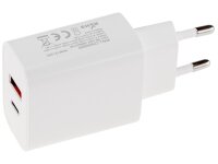 Stecker-Netzteil mit USB "CTN-0522 A-C" Aus 5V=, 2x2A, / 1x3,4A, 20W