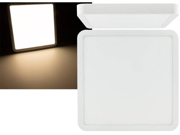 LED Deckenleuchte "Santano 36 Qw" 30x30cm, 32W, 2928lm, 2900K warmweiß