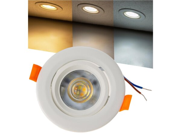 LED-Einbauleuchte "Flat-36 CCT" 5W, 3000/4000/6500K, schwenkbar